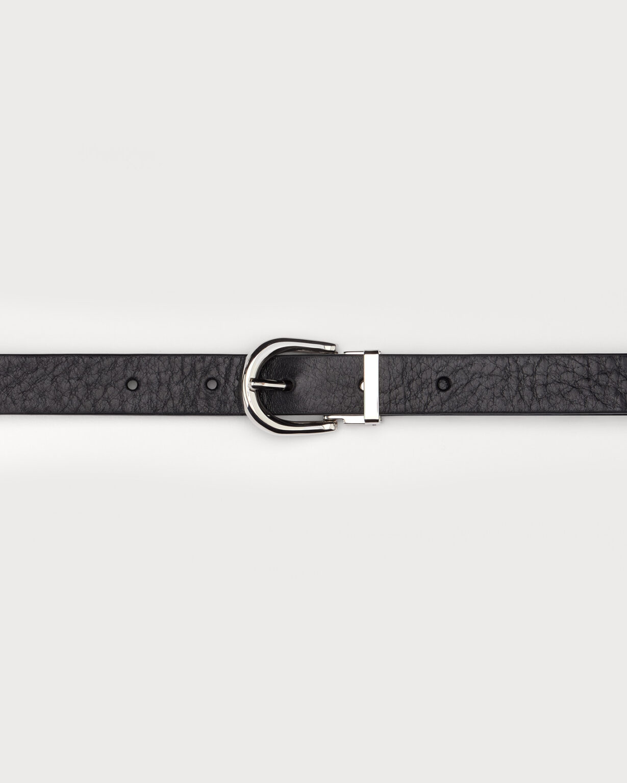Narrow Tuscan leather strap, 18 mm, top view